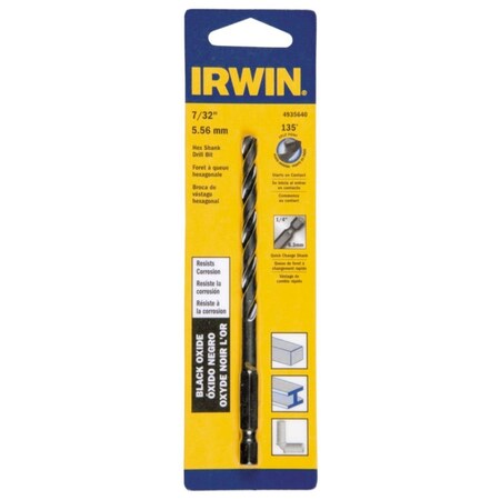 Irwin DRILL BIT HEX SHNK 7/32"" 4935640